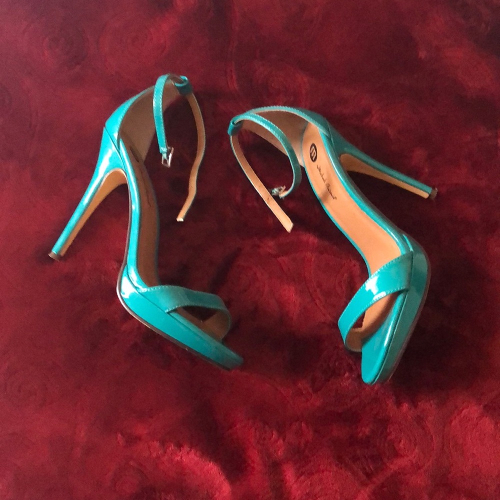 Michael Antonio Turquoise Ankle Strap Sandal
